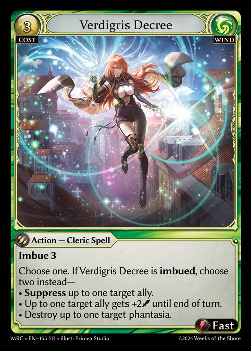 [155]【EN】【FOIL】Verdigris Decree【MRC】[SR][Wind]
