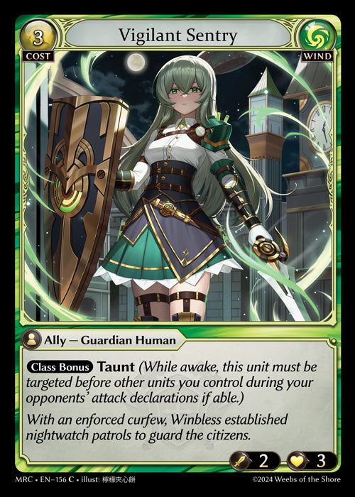 [156]【EN】【FOIL】Vigilant Sentry【MRC】[C][Wind]