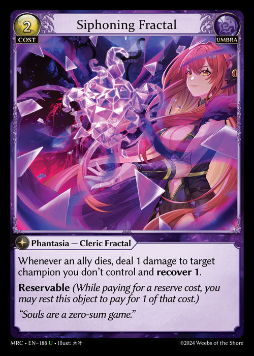 [188]【EN】【FOIL】Siphoning Fractal【MRC】[U][Umbra]