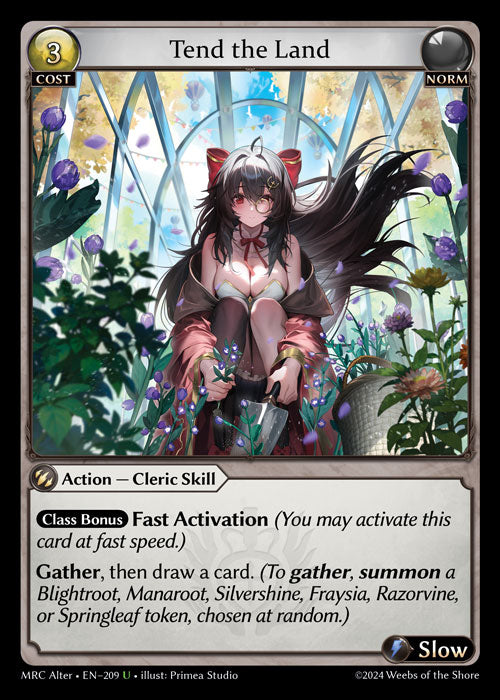 [209]【EN】【FOIL】Tend the Land【MRCAlter】[U][Norm]