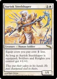 [004]【EN】【FOIL】オーリオックの鋼打ち/Auriok Steelshaper【MRD】[R][白]