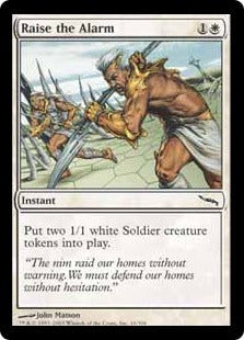 [016]【EN】【FOIL】急報/Raise the Alarm【MRD】[C][白]