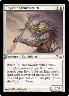 [027]【EN】【FOIL】タージ＝ナールの剣鍛冶/Taj-Nar Swordsmith【MRD】[U][白]