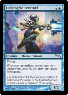 [040]【EN】【FOIL】ルーメングリッドの歩哨/Lumengrid Sentinel【MRD】[U][青]