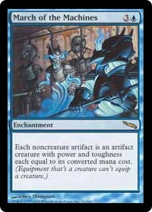 [042]【EN】【FOIL】機械の行進/March of the Machines【MRD】[R][青]