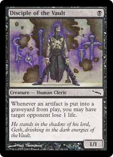 [062]【EN】【FOIL】大霊堂の信奉者/Disciple of the Vault【MRD】[C][黒]