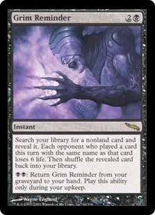 [066]【EN】【FOIL】無残な助言/Grim Reminder【MRD】[R][黒]