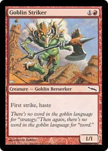 [094]【EN】ゴブリンの打撃者/Goblin Striker【MRD】[C][赤]
