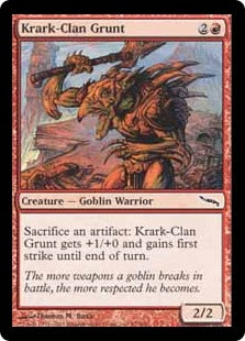 [097]【EN】クラーク族の兵卒/Krark-Clan Grunt【MRD】[C][赤]