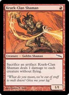 [098]【EN】クラーク族のシャーマン/Krark-Clan Shaman【MRD】[C][赤]