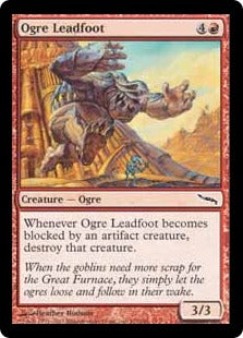 [102]【EN】オーガの爆走者/Ogre Leadfoot【MRD】[C][赤]