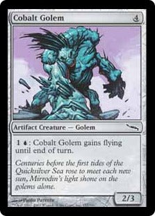 [157]【EN】【FOIL】コバルトのゴーレム/Cobalt Golem【MRD】[C][茶]