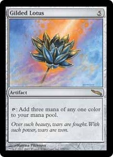 [175]【EN】【FOIL】金粉の水蓮/Gilded Lotus【MRD】[R][茶]