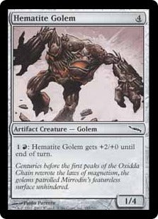 [185]【EN】【FOIL】ヘマタイトのゴーレム/Hematite Golem【MRD】[C][茶]