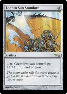 [194]【EN】【FOIL】レオニンの陽準器/Leonin Sun Standard【MRD】[R][茶]