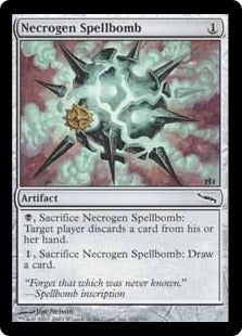 [216]【EN】【FOIL】屍気の呪文爆弾/Necrogen Spellbomb【MRD】[C][茶]