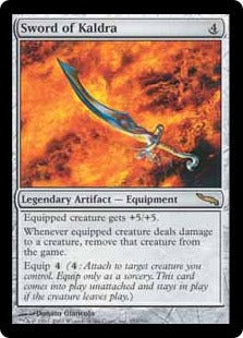 [251]【EN】【FOIL】カルドラの剣/Sword of Kaldra【MRD】[R][茶]
