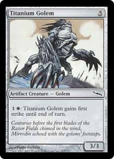[263]【EN】【FOIL】チタンのゴーレム/Titanium Golem【MRD】[C][茶]