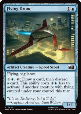 [621]【EN】【FOIL】飛行ドローン/Flying Drone【MSC】[C][青]