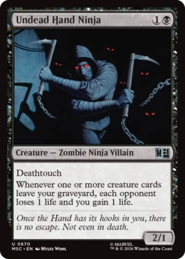 [670]【EN】【FOIL】アンデッドのハンド忍者/Undead Hand Ninja【MSC】[U][黒]
