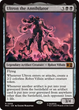 [668]【EN】【FOIL】滅殺者ウルトロン/Ultron the Annihilator【MSC】[M][黒]