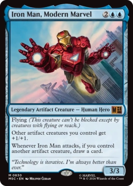 [830]【EN】【FOIL】モダン・マーベル、アイアンマン/Iron Man, Modern Marvel【MSC】[M][青]