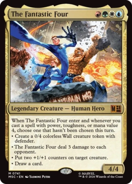 [741]【EN】【FOIL】ファンタスティック・フォー/The Fantastic Four【MSC】[M][多色]
