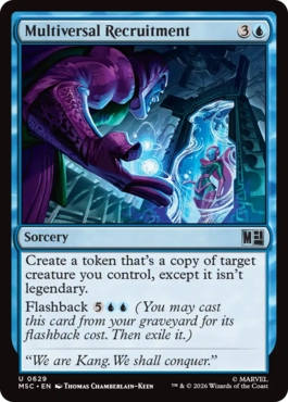 [629]【EN】【FOIL】マルチバースへの募兵/Multiversal Recruitment【MSC】[U][青]