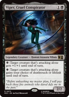 [673]【EN】【FOIL】冷酷な策謀家、バイパー/Viper, Cruel Conspirator【MSC】[R][黒]