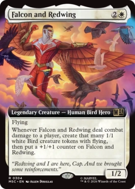 [304]【EN】■拡張アート■ファルコンとレッドウイング/Falcon and Redwing【MSC】[R][白]