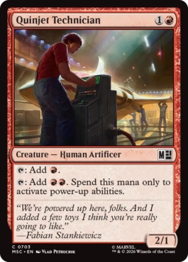 [703]【EN】【FOIL】クインジェット技師/Quinjet Technician【MSC】[C][赤]