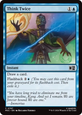 [787]【EN】【FOIL】熟慮/Think Twice【MSC】[C][青]