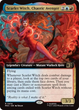 [414]【EN】■拡張アート■魔性のアベンジャーズ、スカーレット・ウィッチ/Scarlet Witch, Chaotic Avenger【MSC】[R][多色]