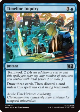 [641]【EN】【FOIL】時系列調査/Timeline Inquiry【MSC】[U][青]