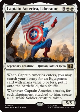[587]【EN】解放者、キャプテン・アメリカ/Captain America, Liberator【MSC】[R][白]