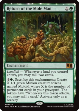 [729]【EN】【FOIL】モールマンの帰還/Return of the Mole Man【MSC】[M][緑]