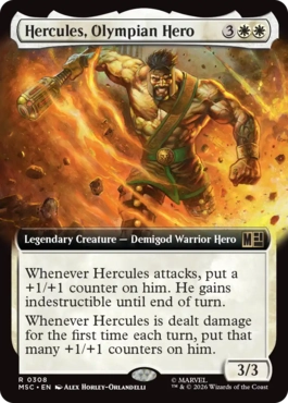[308]【EN】■拡張アート■オリンポスの英雄、ハーキュリーズ/Hercules, Olympian Hero【MSC】[R][白]