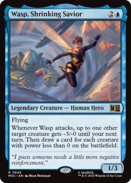 [646]【EN】【FOIL】小さき救済者、ワスプ/Wasp, Shrinking Savior【MSC】[R][青]