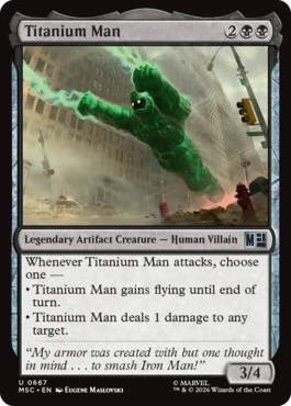 [667]【EN】【FOIL】タイタニウムマン/Titanium Man【MSC】[U][黒]