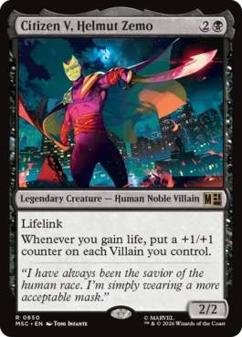 [650]【EN】【FOIL】シチズンV、ヘルムート・ジモ/Citizen V, Helmut Zemo【MSC】[R][黒]