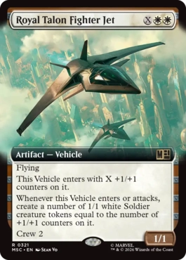 [321]【EN】■拡張アート■ロイヤル・タロン戦闘機/Royal Talon Fighter Jet【MSC】[R][白]