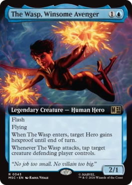 [343]【EN】■拡張アート■愛らしきアベンジャーズ、ワスプ/The Wasp, Winsome Avenger【MSC】[R][青]