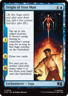 [633]【EN】【FOIL】アイアンマンの原点/Origin of Iron Man【MSC】[U][青]
