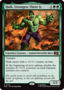 [724]【EN】【FOIL】最強はここにあり、ハルク/Hulk, Strongest There Is【MSC】[R][緑]