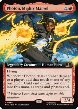[369]【EN】■拡張アート■力強きマーベル、フォトン/Photon, Mighty Marvel【MSC】[R][赤]