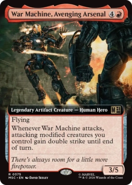 [375]【EN】■拡張アート■重武装のアベンジャーズ、ウォーマシン/War Machine, Avenging Arsenal【MSC】[R][赤]
