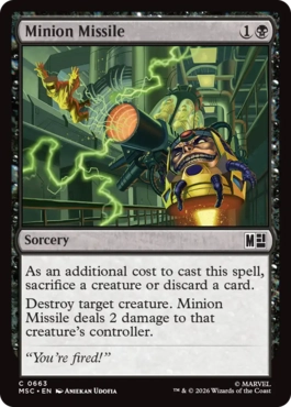 [663]【EN】手下ミサイル/Minion Missile【MSC】[C][黒]