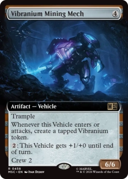 [458]【EN】■拡張アート■ヴィブラニウム採掘メカ/Vibranium Mining Mech【MSC】[R][茶]