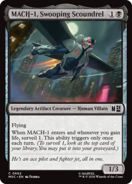 [662]【EN】空飛ぶ悪党、マッハ１/MACH-1, Swooping Scoundrel【MSC】[C][黒]
