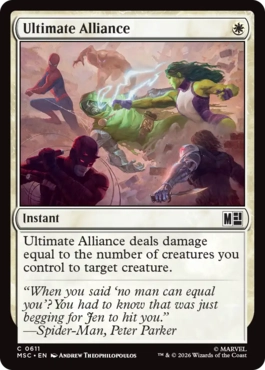 [611]【EN】究極の協力/Ultimate Alliance【MSC】[C][白]